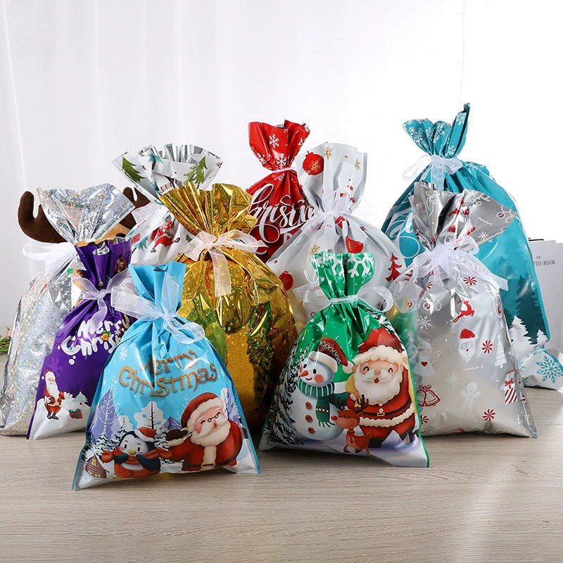 🎄Drawstring Christmas Gift Bags (Biodegradable)