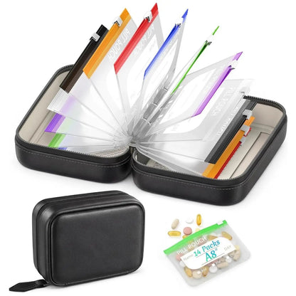 Last Day 50% OFF💊A8 Waterproof Pill Pouch Set – 7 to 14 Days of Meds & Vitamins💧Waterproof & Crush-Resistant Shell