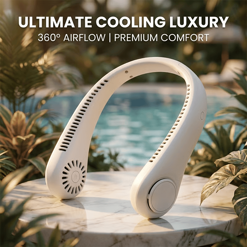 🔥Last Day 50% OFF - 🍃360° Portable Bladeless Neck Fan