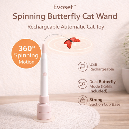 Smart Butterfly Cat Toy — Automatic Teaser for Active Cats 🐾