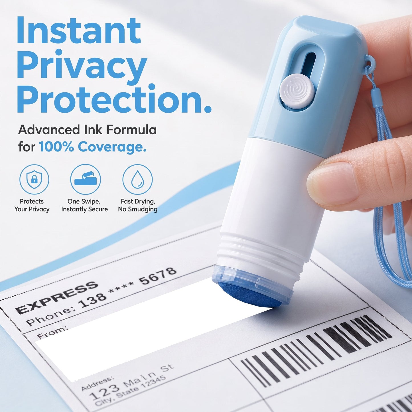 🔥Hot Sale 50% OFF🔥  2-in-1 Privacy Shield | Fast-Drying Express Information Blocker ✨