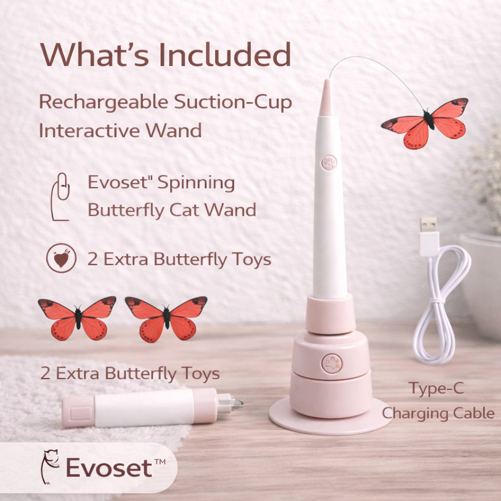 Smart Butterfly Cat Toy — Automatic Teaser for Active Cats 🐾