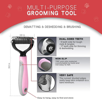 LivoraWell™ Pro-Glide Dual Undercoat Rake