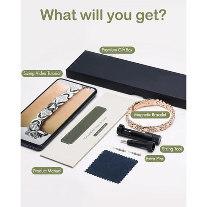 Adjustable Healing Magnetic Bracelet for Women