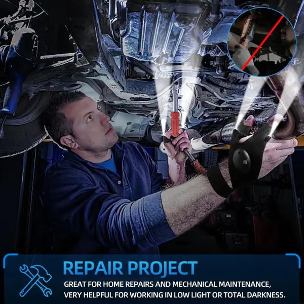 🎄Christmas Sales 49% OFF - 🔥🔥Hands-Free LED Half Finger Gloves