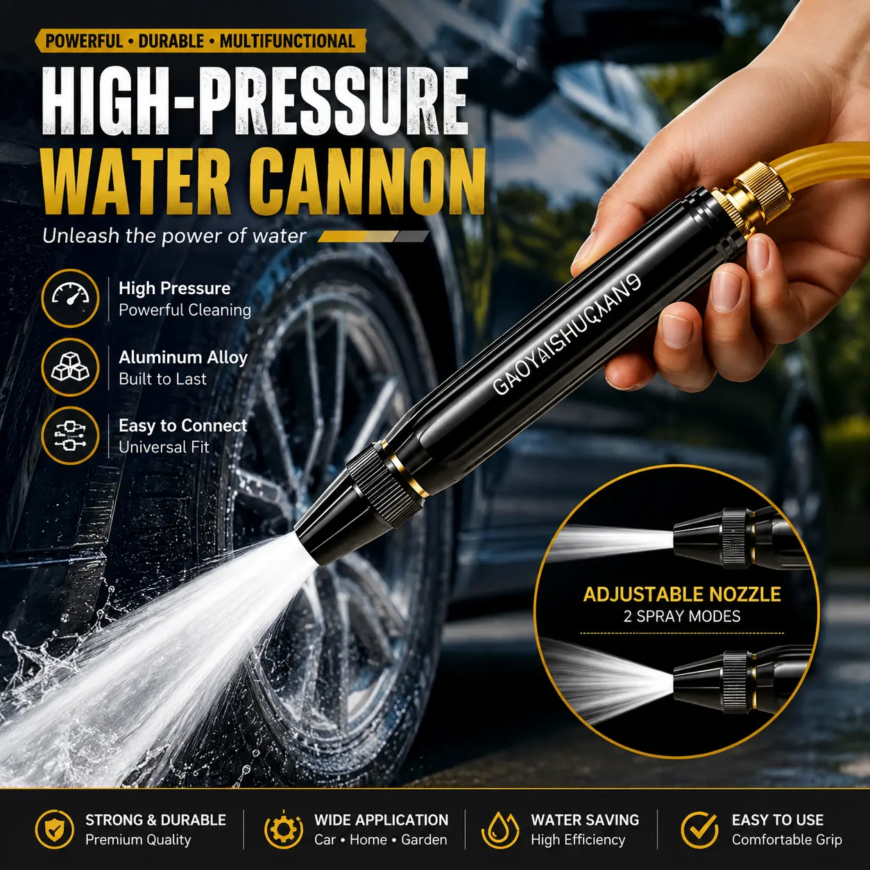 🔥Hot Selling 50%🔥 Home high-pressure car wash water gun