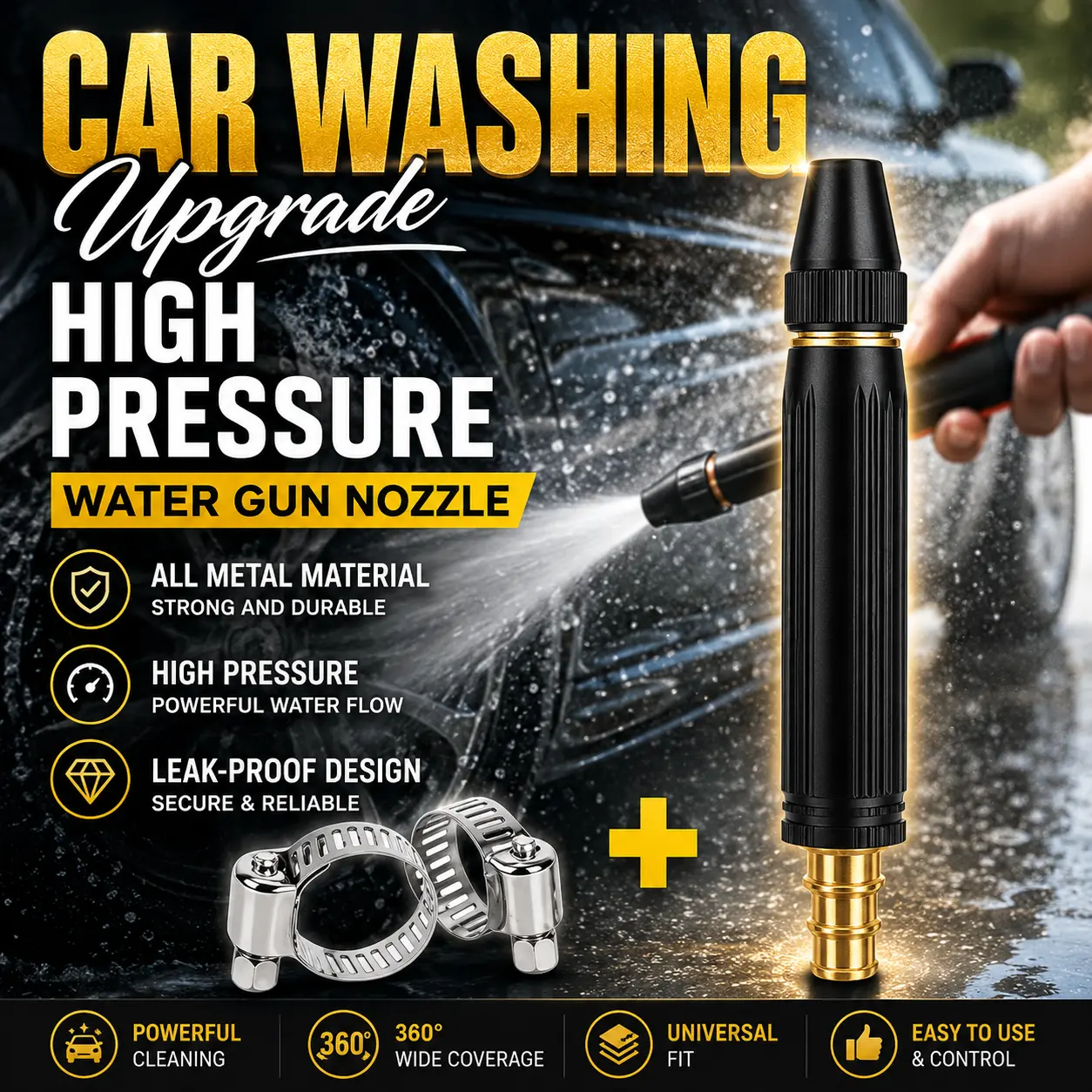 🔥Hot Selling 50%🔥 Home high-pressure car wash water gun