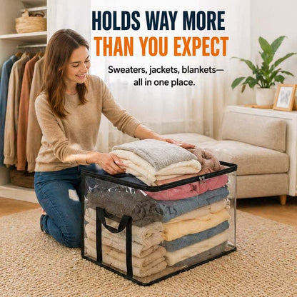 🔥Limited TimePromotion 49% OFF 📦Large Heavy-Duty Thick Plastic Clear Storage Bag for Clothes, Moving & Storage