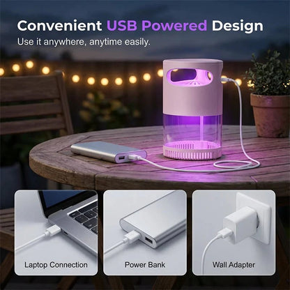 🥳2026 Hot Seller🥳💞Over 50,000 Units Sold!👵❤️ 50% OFF TODAY! 💡USB-Powered Mosquito Trap🦟❌