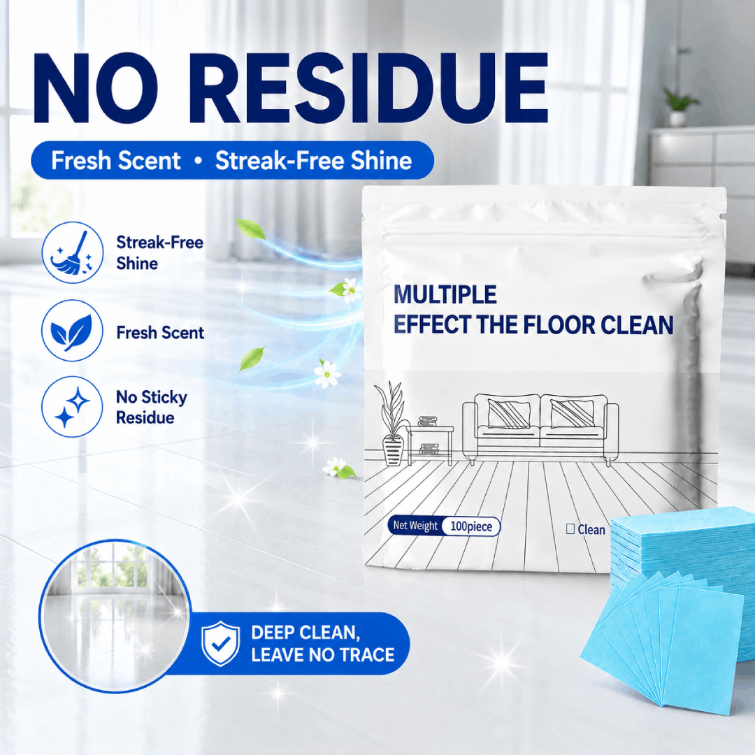 Multi-Effect Floor Cleaning Tablets, Fast Dissolving, No-Rinse Formula for Hardwood, Tile & All Floor Types