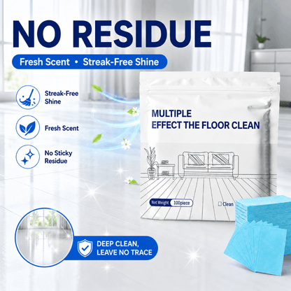 Multi-Effect Floor Cleaning Tablets, Fast Dissolving, No-Rinse Formula for Hardwood, Tile & All Floor Types