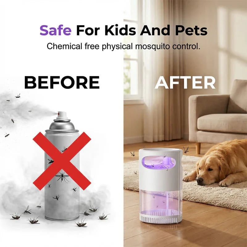 🥳2026 Hot Seller🥳💞Over 50,000 Units Sold!👵❤️ 50% OFF TODAY! 💡USB-Powered Mosquito Trap🦟❌