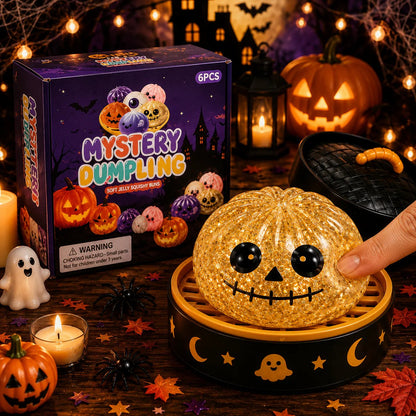 ⚡Hot Sales 49% OFF🔥Cute Halloween Scary Ghost Maruko Squeeze Toy Set | Portable Stress Relief Toys, Halloween Party Fillers & Holiday Gifts