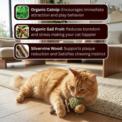 Catnip & Silvervine Chew