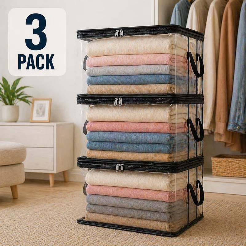 🔥Limited TimePromotion 49% OFF 📦Large Heavy-Duty Thick Plastic Clear Storage Bag for Clothes, Moving & Storage