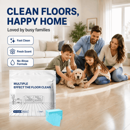 Multi-Effect Floor Cleaning Tablets, Fast Dissolving, No-Rinse Formula for Hardwood, Tile & All Floor Types