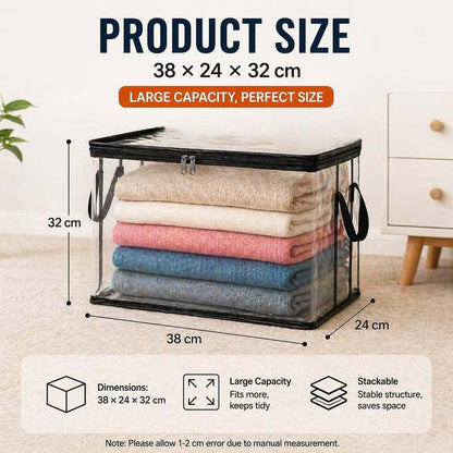 🔥Limited TimePromotion 49% OFF 📦Large Heavy-Duty Thick Plastic Clear Storage Bag for Clothes, Moving & Storage