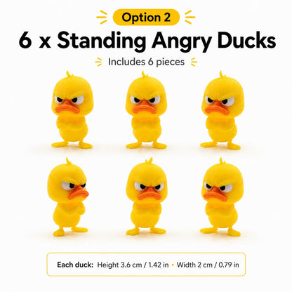 😤MY MOOD AT WORK EVERY DAY - 3D Printed Angry Duck Mini Desk Figurine