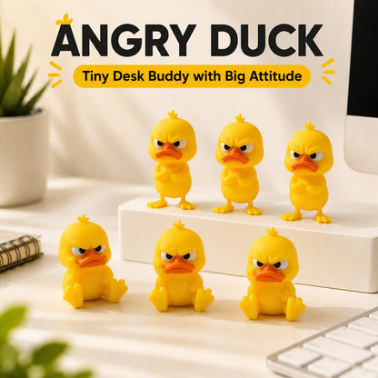 😤MY MOOD AT WORK EVERY DAY - 3D Printed Angry Duck Mini Desk Figurine
