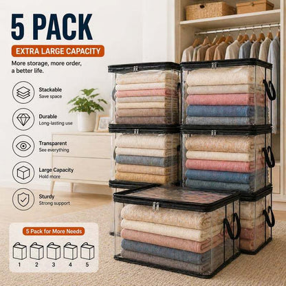 🔥Limited TimePromotion 49% OFF 📦Large Heavy-Duty Thick Plastic Clear Storage Bag for Clothes, Moving & Storage