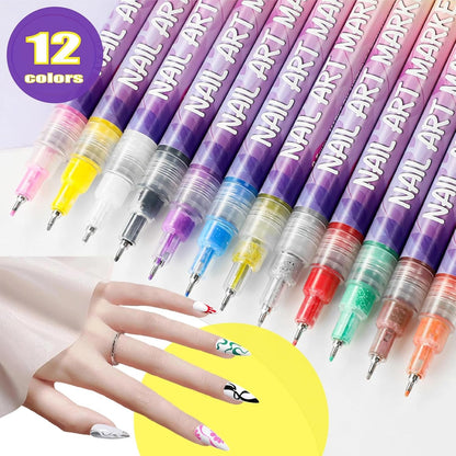 🔥Last Day 50%OFF🎨12 Colors Nail Art Pens Set