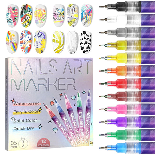 🔥Last Day 50%OFF🎨12 Colors Nail Art Pens Set