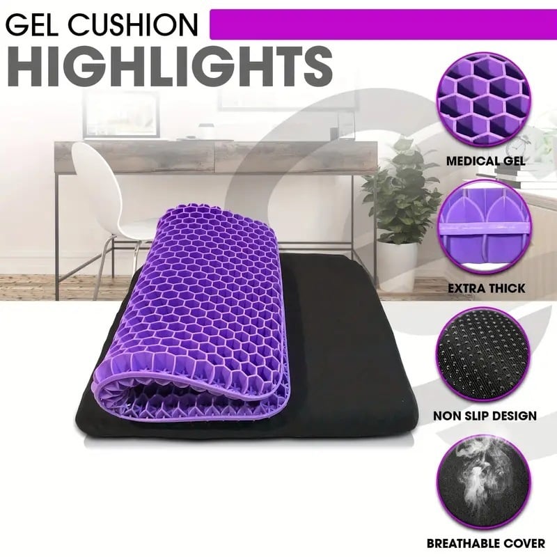 💥 Ergonomic Silicone Seat Cushion – Relief You Can Feel