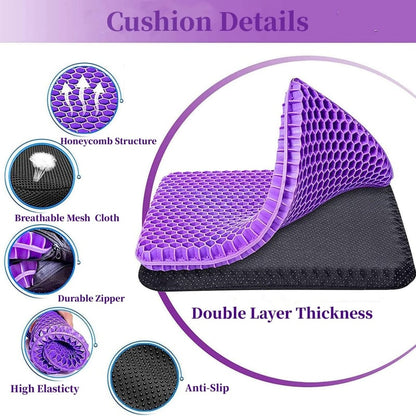 💥 Ergonomic Silicone Seat Cushion – Relief You Can Feel